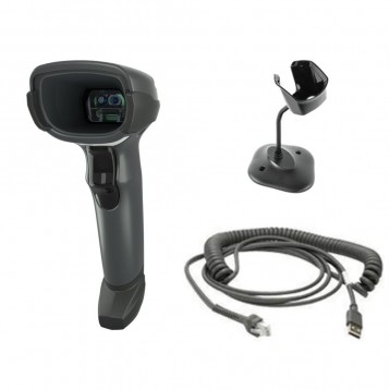 Zebra DS4608-SR – 2D Barcode Scanner Kit via USB with stand and cable