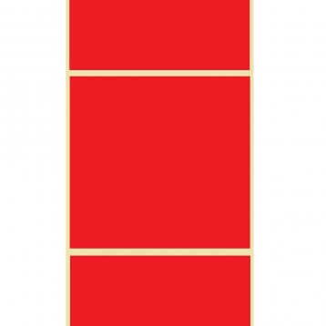 FSM - Zebra Z-Perform 1000D ROUGE - 102mmx102mm - Etiquette thermique &eacute;conomique