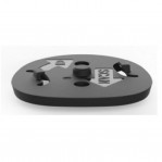 Mounting bracket with 1/4-turn lock - Black colour
