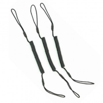 Set of 3 Zebra coiled cords to use with a passive stylus with a plastic or fiber tip