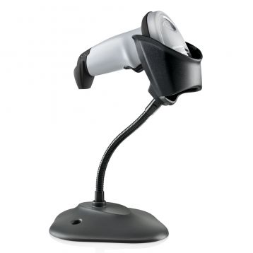 Zebra DS4308 - 2D Barcode Reader with USB and Stand - White