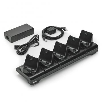 5-Unit UK Docking Station - Zebra ZQ320