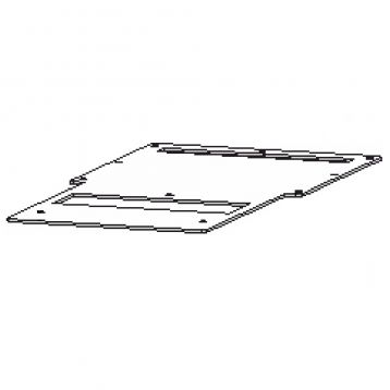 Large media roll accessory mounting plate﻿ - Zebra KR203, KR403, & TTP 2000 Kiosk﻿