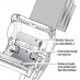 Media Spacer (for use with Fanfold slot)﻿ - Zebra﻿ P4T/QLn Series