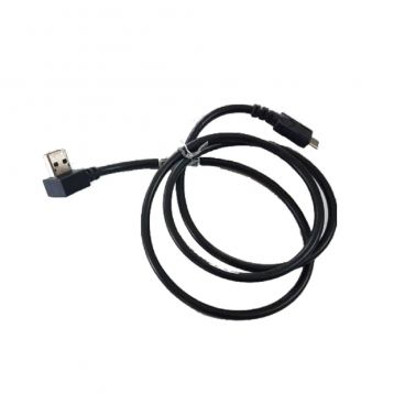 USB-C cable with 90-degree bend