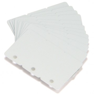 Zebra Eco White PVC Card - 0.76mm, divisible into three mini cards