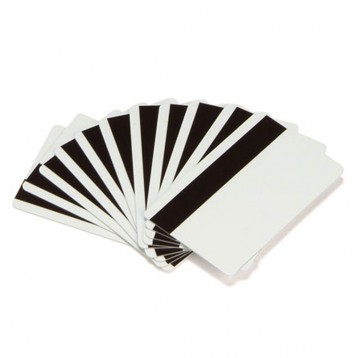 Zebra Premium White PVC Card with Magnetic Stripe