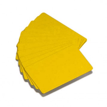 Zebra PVC Yellow Color Card 