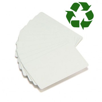 Zebra Recycled White PVC Card
