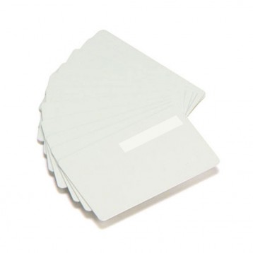 Zebra White PVC Card with Signature Panel