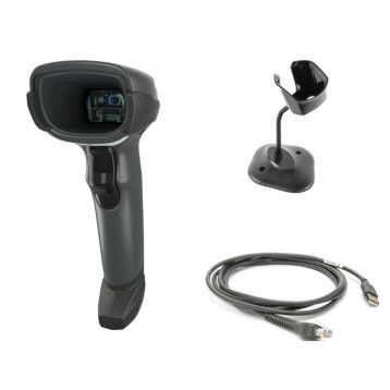 Zebra DS4608-SR – 2D Barcode Scanner Kit via USB with stand and cable