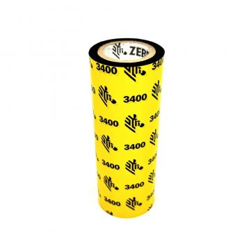 Zebra Wax-Resin 3400 Sample - 110mmx50m - Black Ribbon