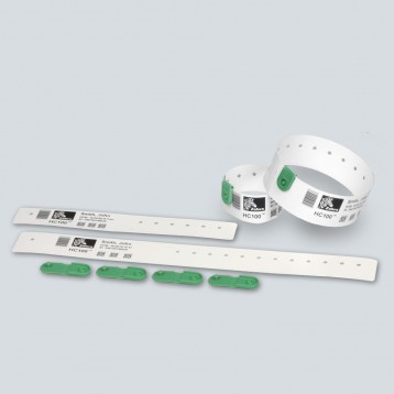 GREEN Clips for ZEBRA Quickclip Bracelets